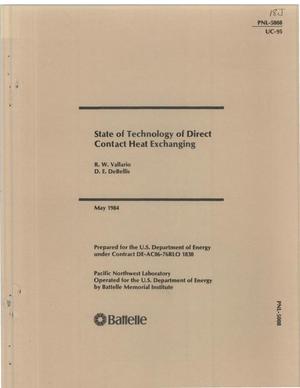 State of technology of direct contact heat exchanging