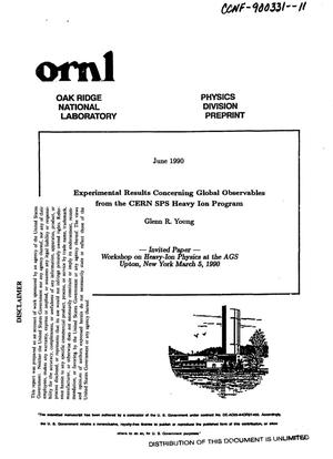 Experimental results concerning global observables from the CERN SPS heavy ion program