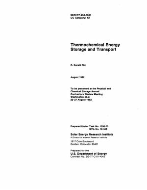 Thermochemical energy storage and transport