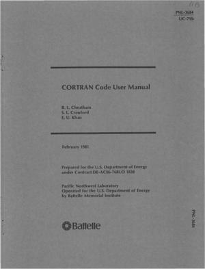 CORTRAN code user manual. [LMFBR]