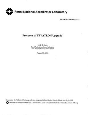 Prospects of TEVATRON upgrade