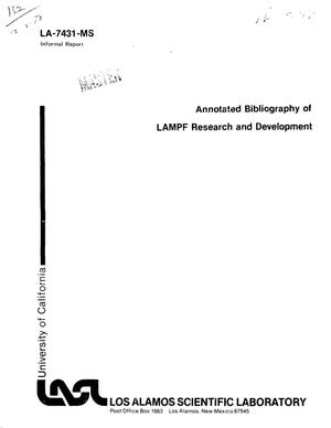 Annotated bibliography of LAMPF research and development
