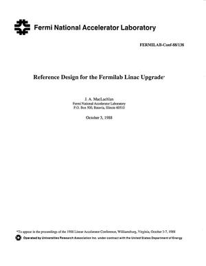 Reference design for the Fermilab linac upgrade