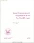 Book: Local government responsibilities in health care.