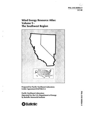 Wind energy resource atlas. Volume 9. The Southwest Region