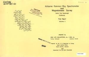 Airborne Gamma-Ray Spectrometer and Magnetometer Survey, Final Report: Volume 2. Santa Cruz Quadrangle (California)