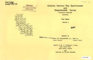 Airborne Gamma-Ray Spectrometer and Magnetometer Survey, Final Report: Volume 2. Sacramento Quadrangle