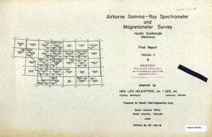 Airborne Gamma-Ray Spectrometer and Magnetometer Survey, Final Report: Volume 2B. Hardin Quadrangle (Montana)