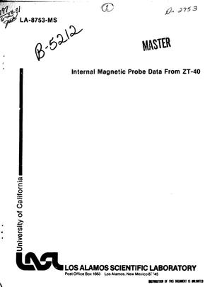 Internal magnetic probe data from ZT-40