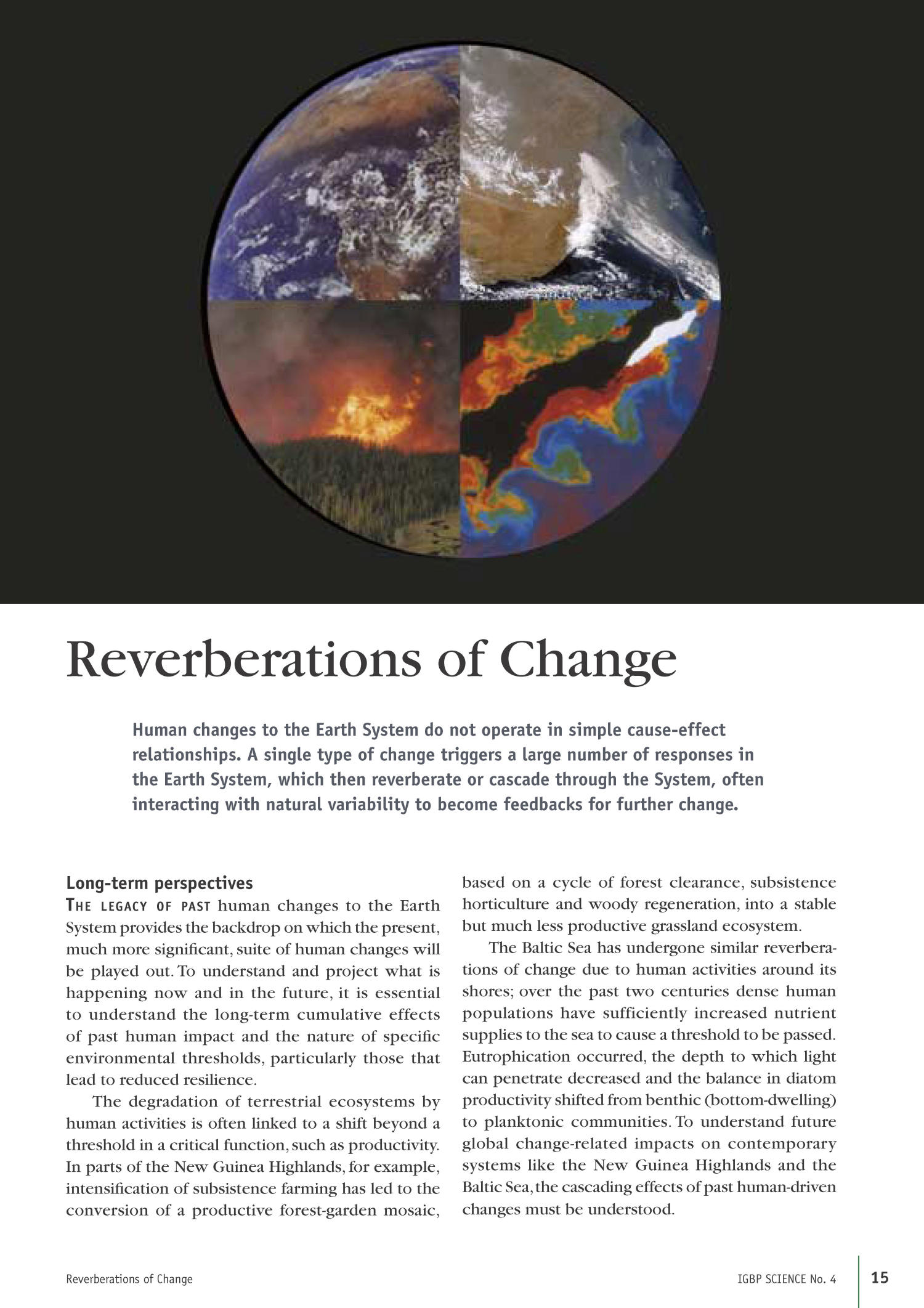 Global Change and the Earth System: A planet under pressure
                                                
                                                    15
                                                