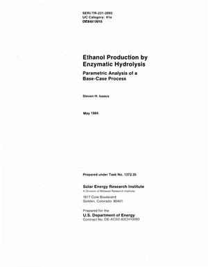 Ethanol production by enzymatic hydrolysis: parametric analysis of a base-case process