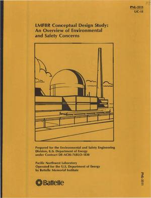 LMFBR conceptual design study: an overview of environmental and safety concerns