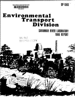 Environmental Transport Division. 1980 report