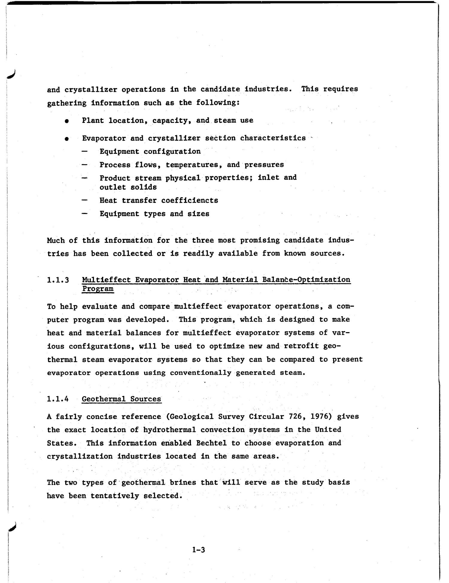 Multiflash feed-and-bleed coupling for the evaporation and crystallization industry. Technical report, September 29-December 31, 1976
                                                
                                                    [Sequence #]: 11 of 70
                                                
