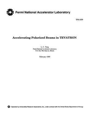 Accelerating polarized beams in Tevatron