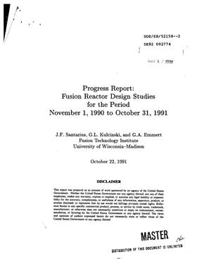 Fusion reactor design studies