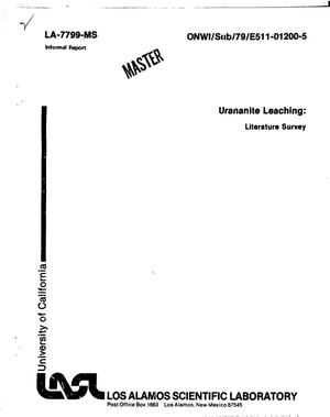 Urananite leaching: literature survey