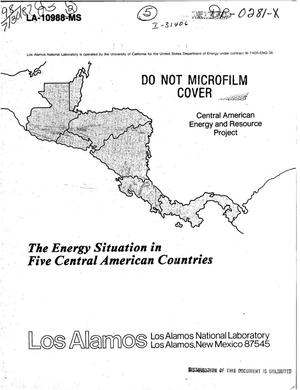 The energy situation in five Central American countries