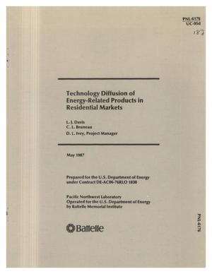 Technology diffusion of energy-related products in residential markets