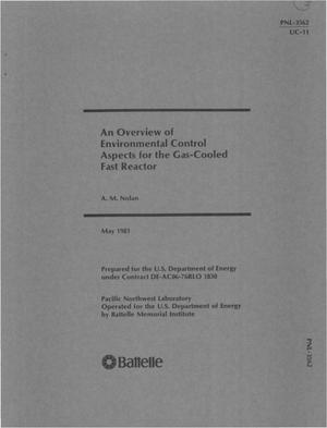 Overview of environmental control aspects for the gas-cooled fast reactor