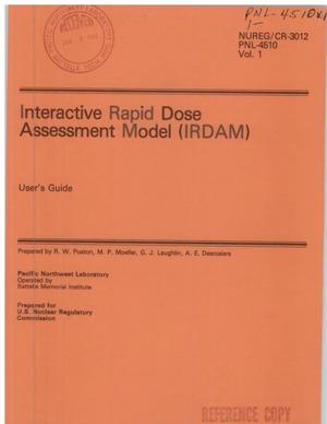 Interactive Rapid Dose Assessment Model (IRDAM): user&#x27;s guide