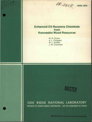 Enhanced oil recovery chemicals from renewable wood resources