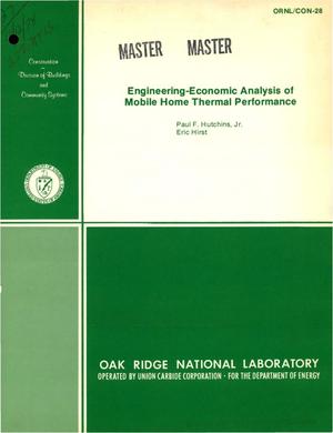 Engineering-economic analysis of mobile home thermal performance