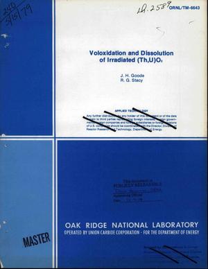 Voloxidation and dissolution of irradiated (Th,U)O/sub 2/