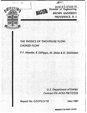 Physics of two-phase flow: choked flow