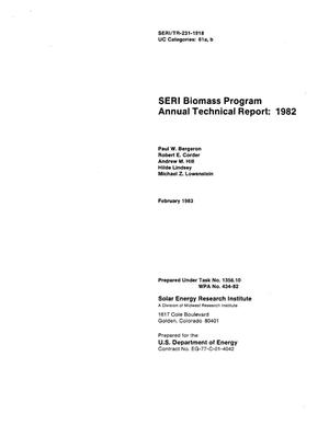 SERI biomass program annual technical report: 1982