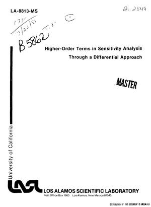 Higher-order terms in sensitivity analysis through a differential approach