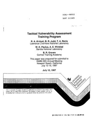 Tactical Vulnerability Assessment Training Program
