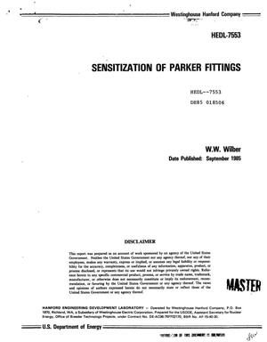 Sensitization of Parker fittings