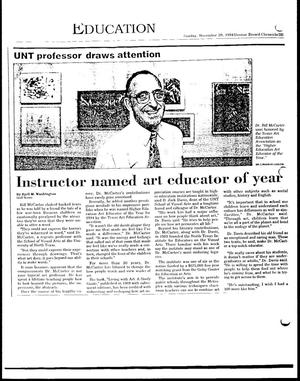 [Denton Record-Chronicle Education article, November 20, 1994]