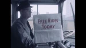 [News Clip: Free bus rides]