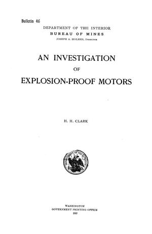 An Investigation of Explosion-Proof Motors