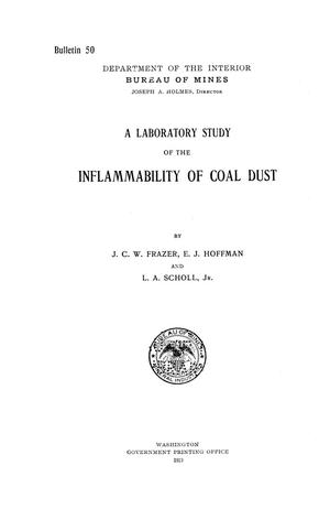 A Laboratory Study of the Inflammability of Coal Dust