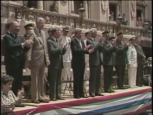 [News Clip: Armed forces parade]