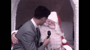 [News Clip: Santa at store]