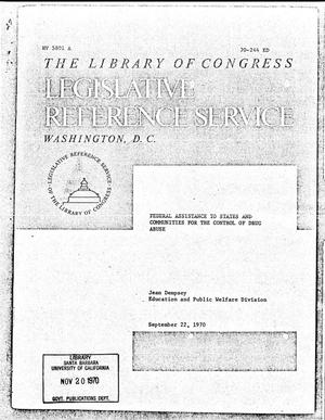 Legislative reference service