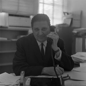 [Photograph of Dr. Friedsam at his desk #2]