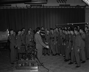 [RCAF Cadets at WBAP-TV Studio]