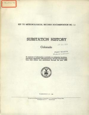 Substation History: Colorado