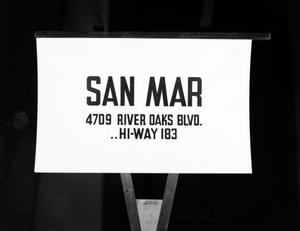 [San Mar restaurant advertisement]