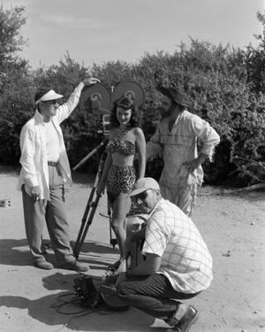 [Camera operators with Ghost River Kid actress]