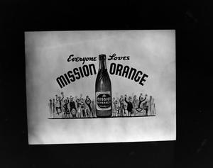 [Mission Orange beverages advertisement]