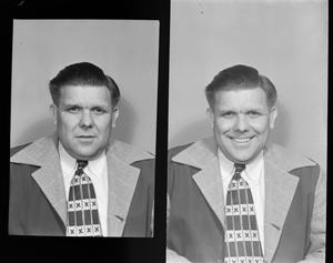 Primary view of object titled '[I.D. photograph of a man #5]'.