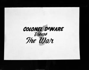 [Colonel DeWare sign]