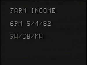 [News Clip: Farm income]