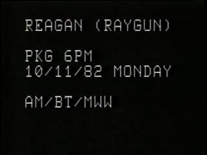 [News Clip: Reagan (Raygun)]